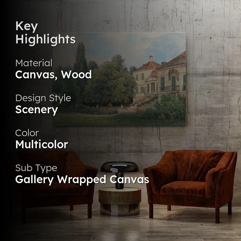 The Mansion Canvas Wall Painting - Gallery Wrap media 2