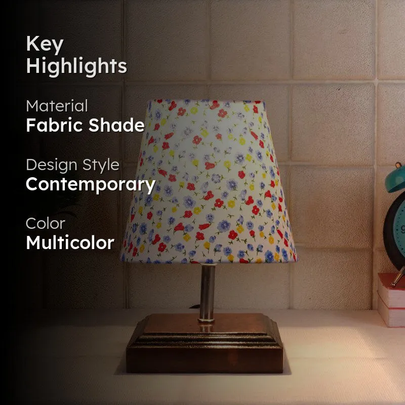 Niksha Color Splash Fabric Table Lamp - Multicolor media 2