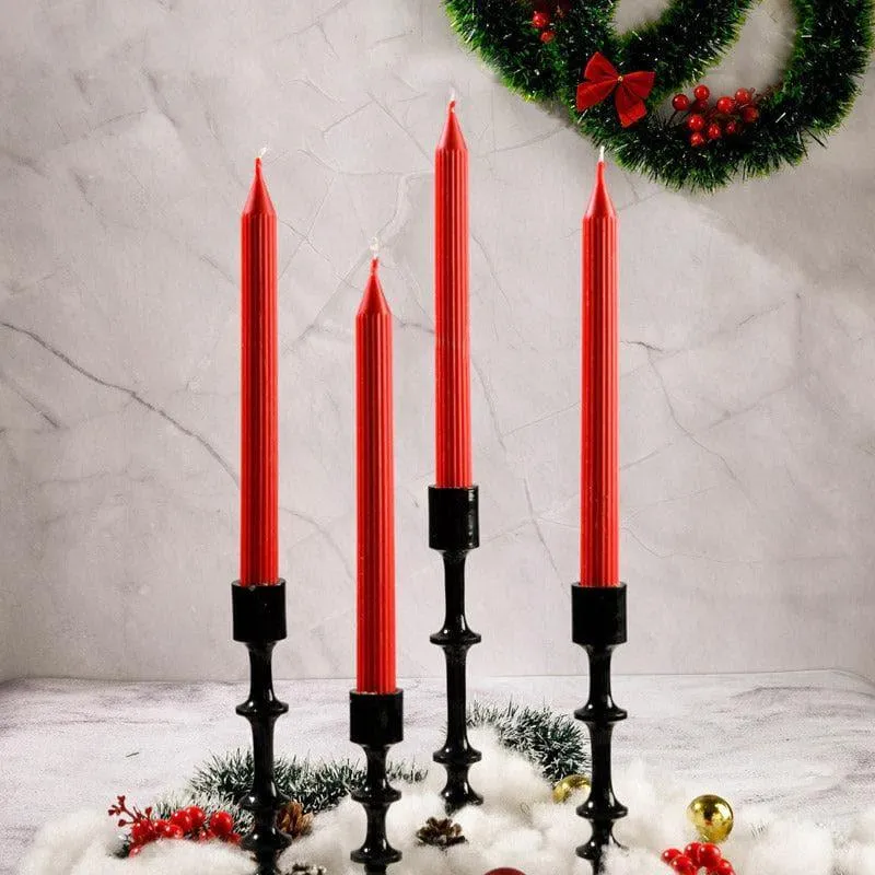 Set of 4 Guidance Taper Candles - Bergamot & Vanilla Scented media 4