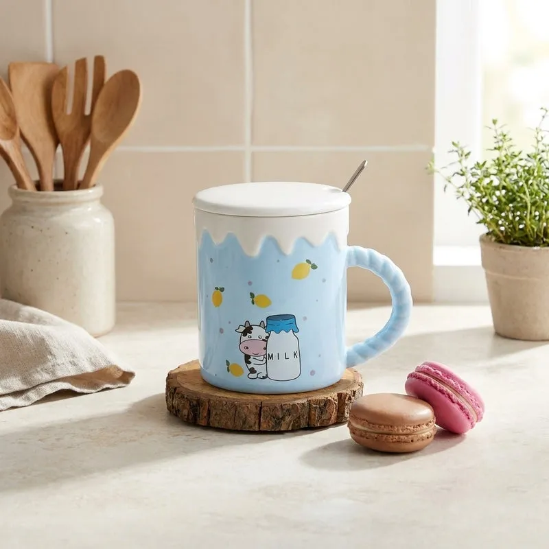 Cow Play Ceramic Coffee Mug (340 mL) media 1