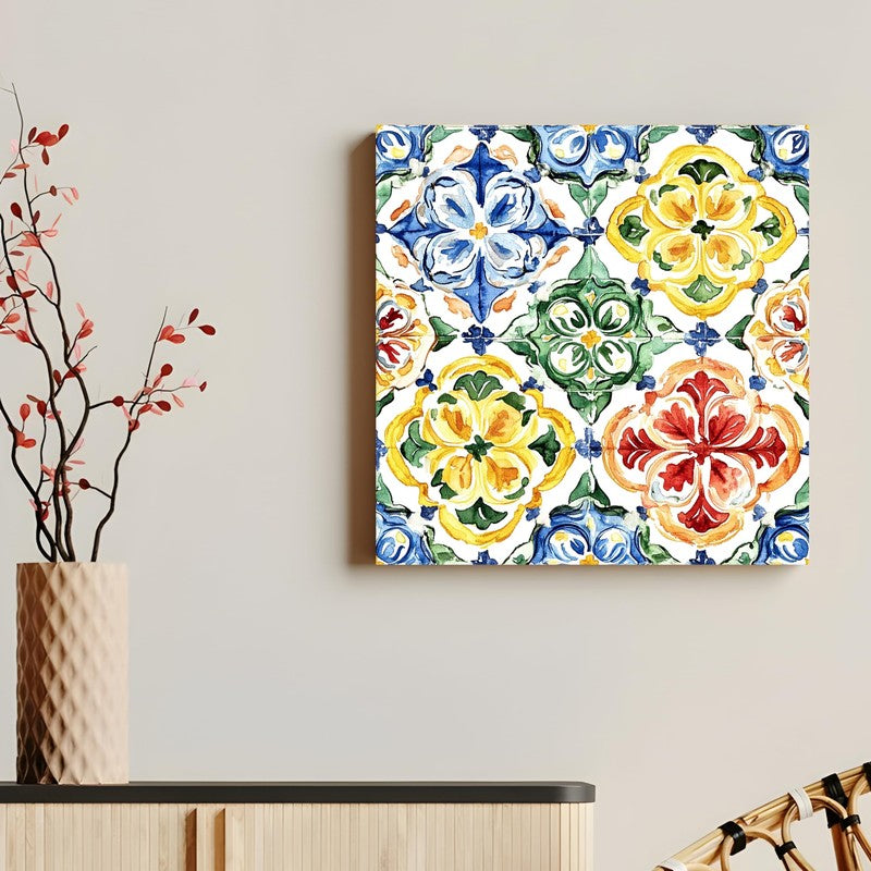 Folk Geometry Canvas Wall Art media 5