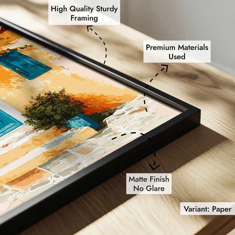 Serapha Canvas Wall Painting With Black Frame media 6