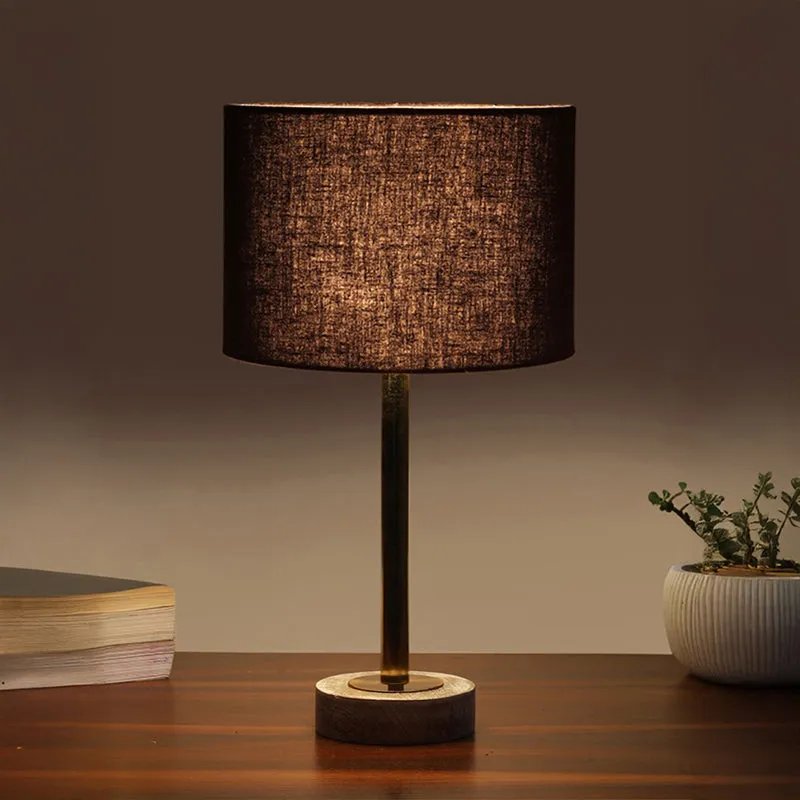 Cotin I Rodin Wooden Table Lamp - Black,Gold,White media 1