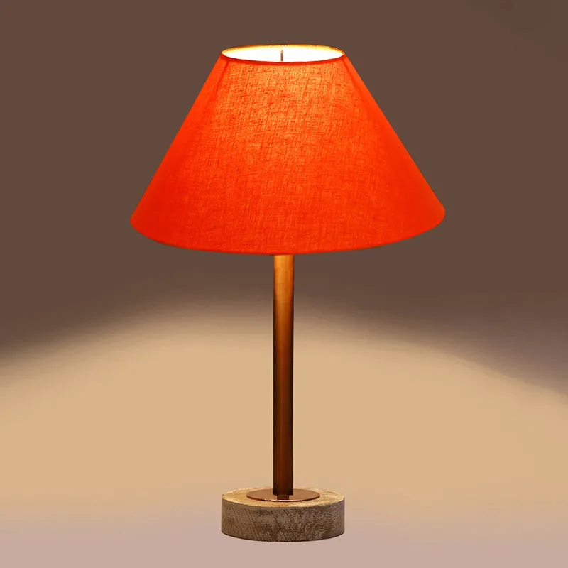 Cotin II Rodin Wooden Table Lamp - Orange,Copper,White media 6