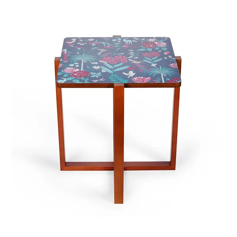 India Circus Wood Galore Square Side Table media 5