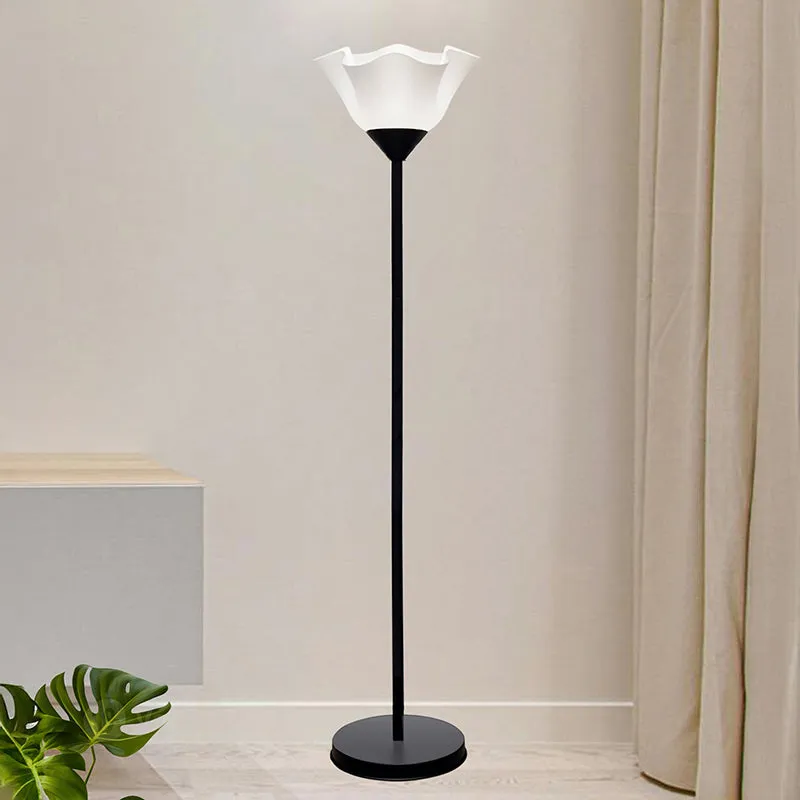 Figera Tulip Metal Floor Lamp - Black and White media 1