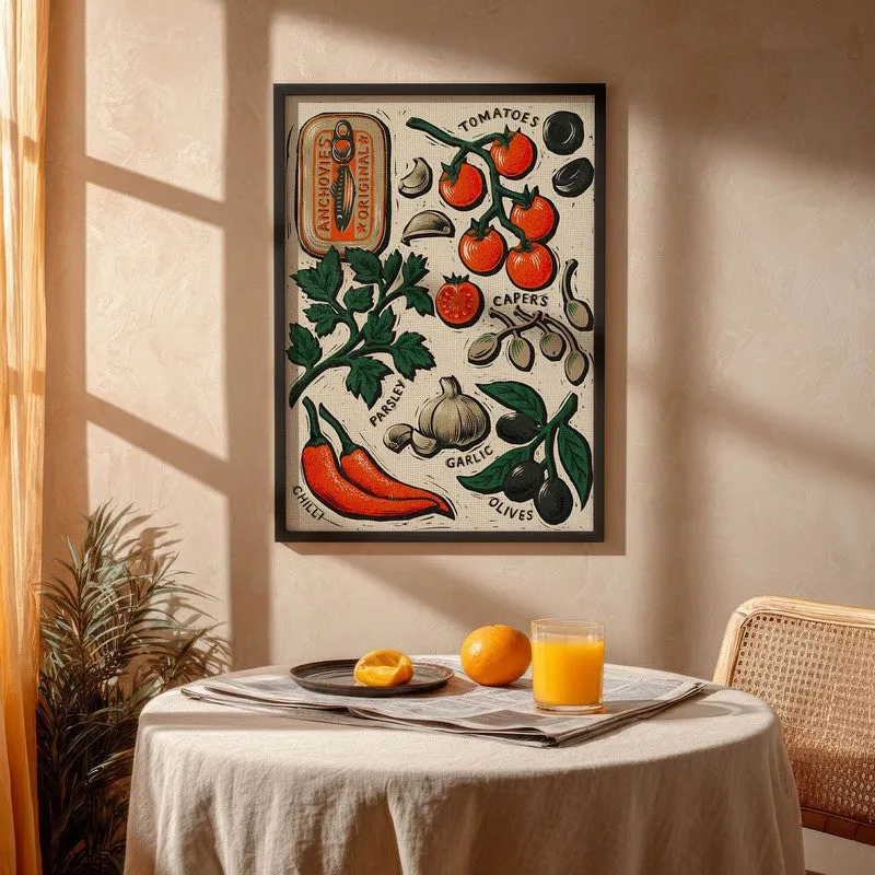 Flavour & Story Archival Canvas Wall Art - Black media 4