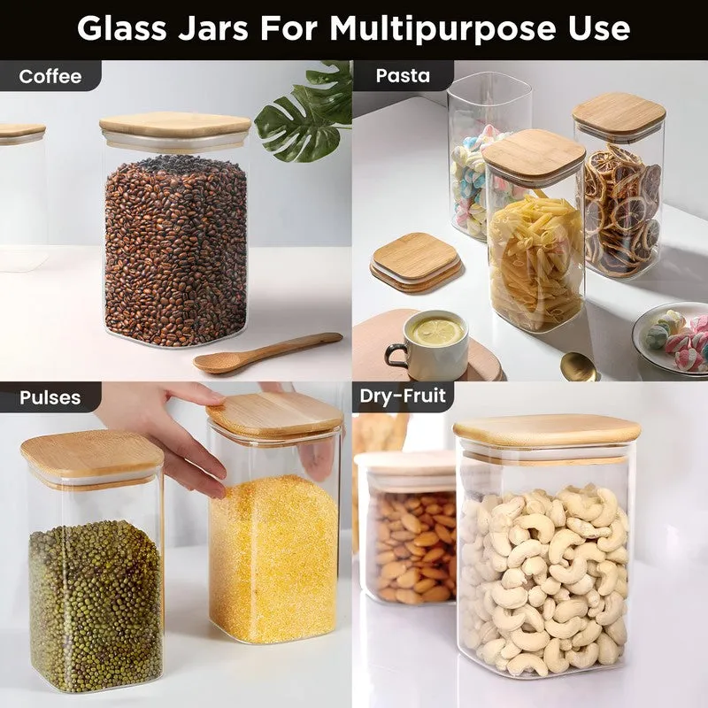 Jarso Glass Jar (1000 mL Each) - Set Of Four - 6