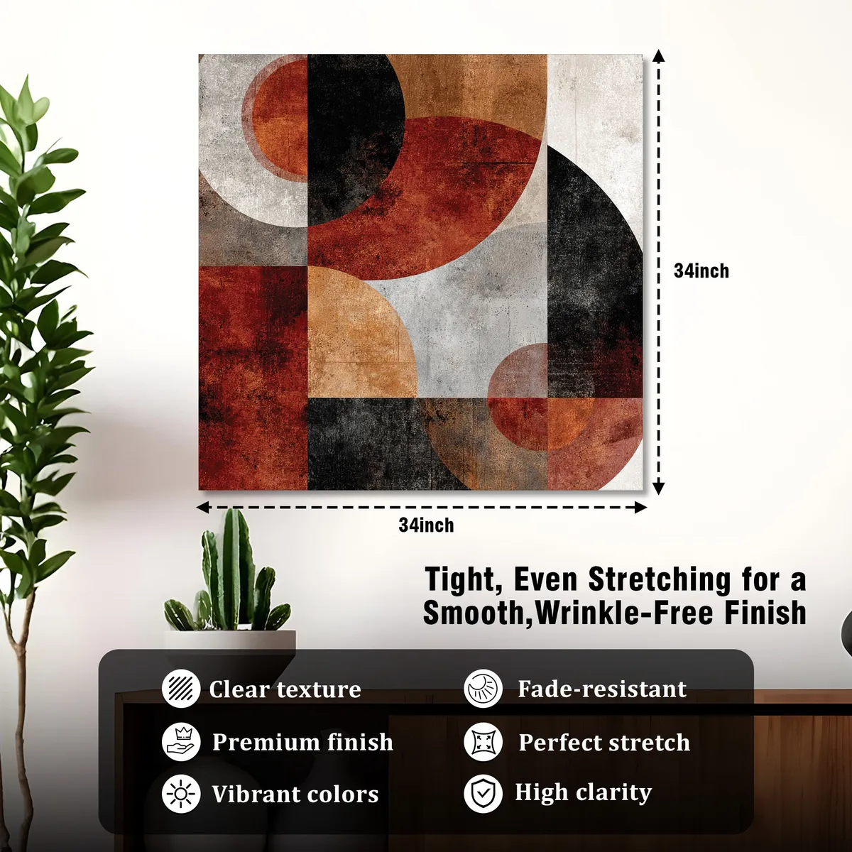 GeoAbstra Canvas Wall Art media 4