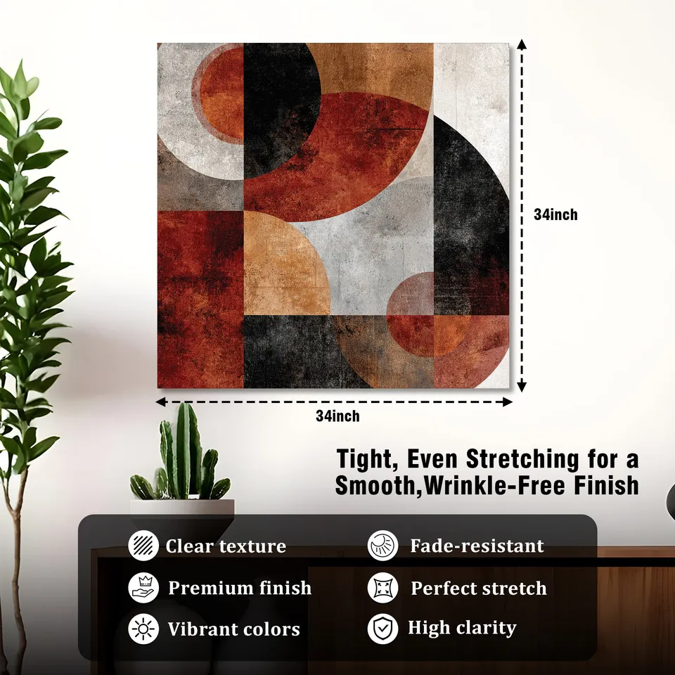 GeoAbstra Canvas Wall Art media 4