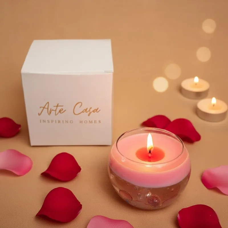 Rose Ember Decorative Candle - Pink media 3