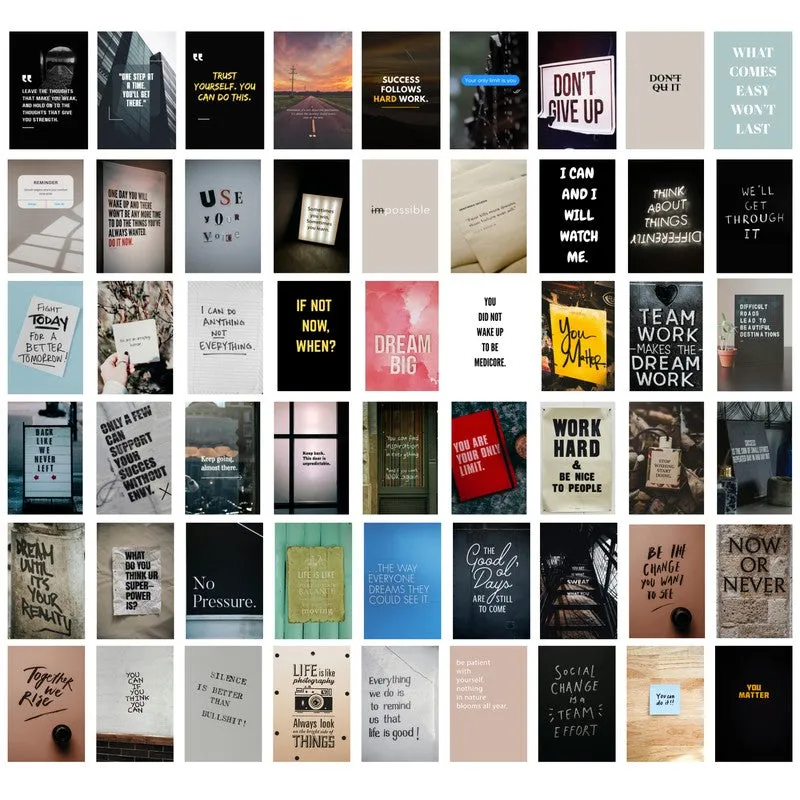 Quotesaga Wall Poster Without Frame - Set of Fifty Four media 3