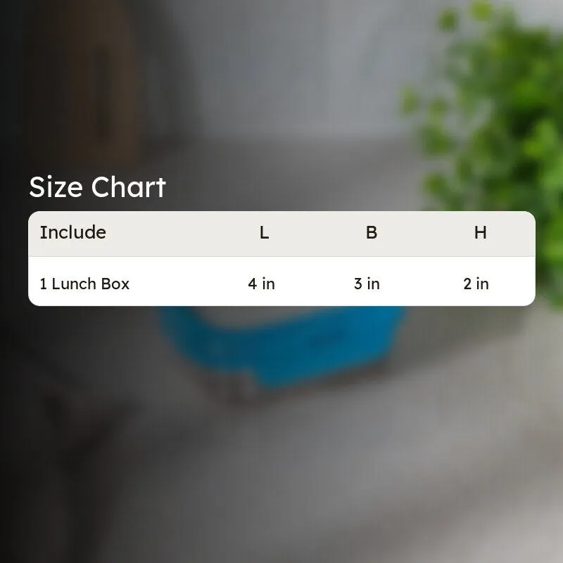 Omera Lunch Box (Light Blue) - 180 ML - 8