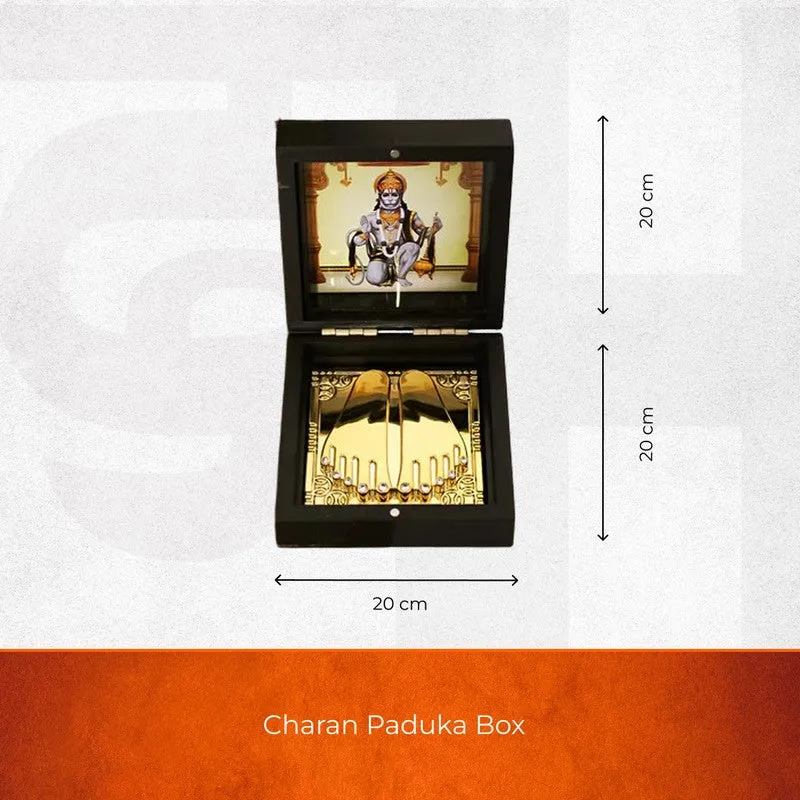 Lord Hanuman Divine Brass Paduka media 6