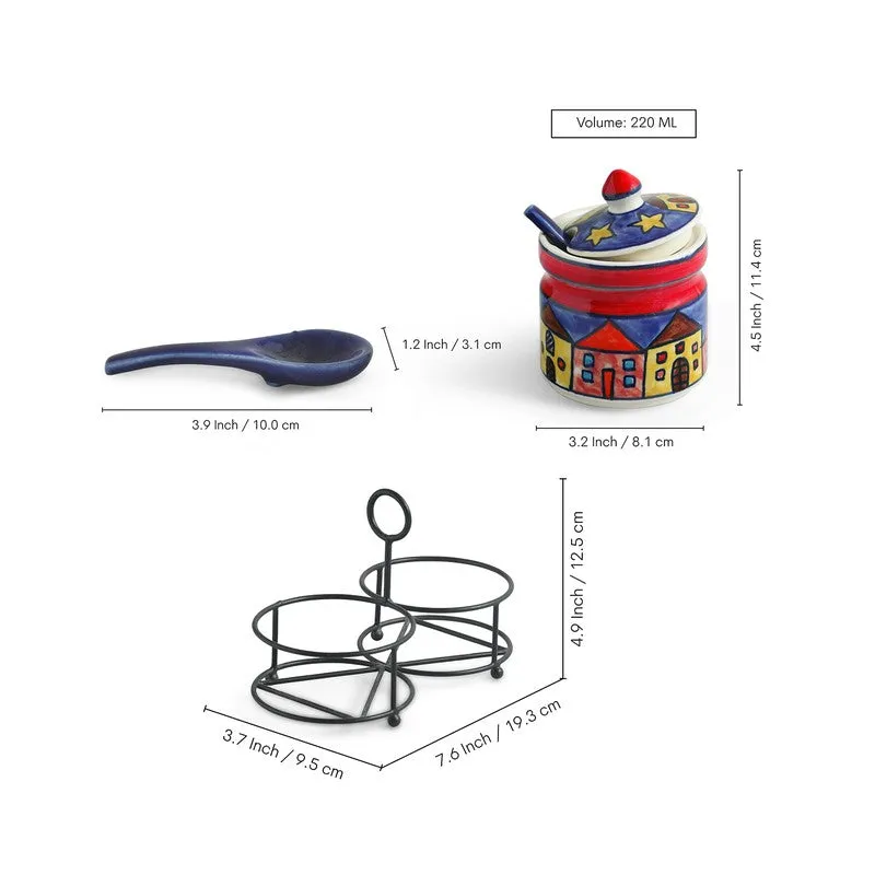 Folkcera Ceramic Jar Set - Five Piece Set media 8
