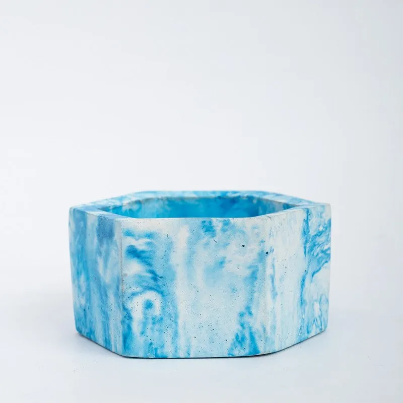 Mixona Concrete Planter - Blue media 4