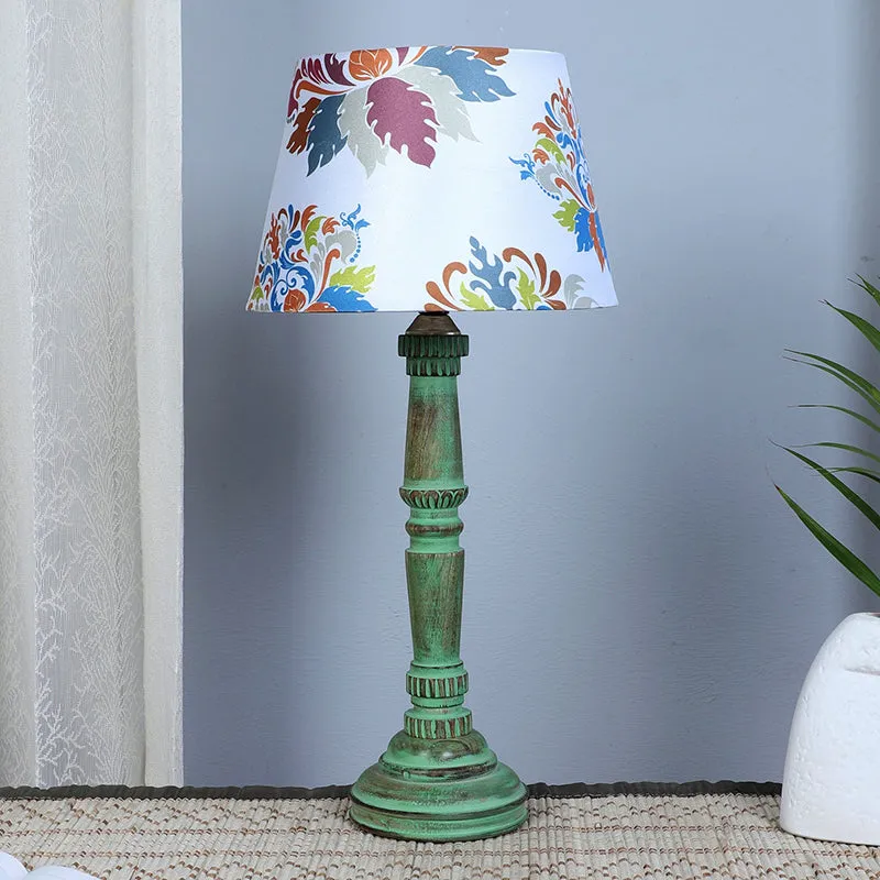 Nordlys Twist Printed Mango Wood Table Lamp - Multicolor media 2