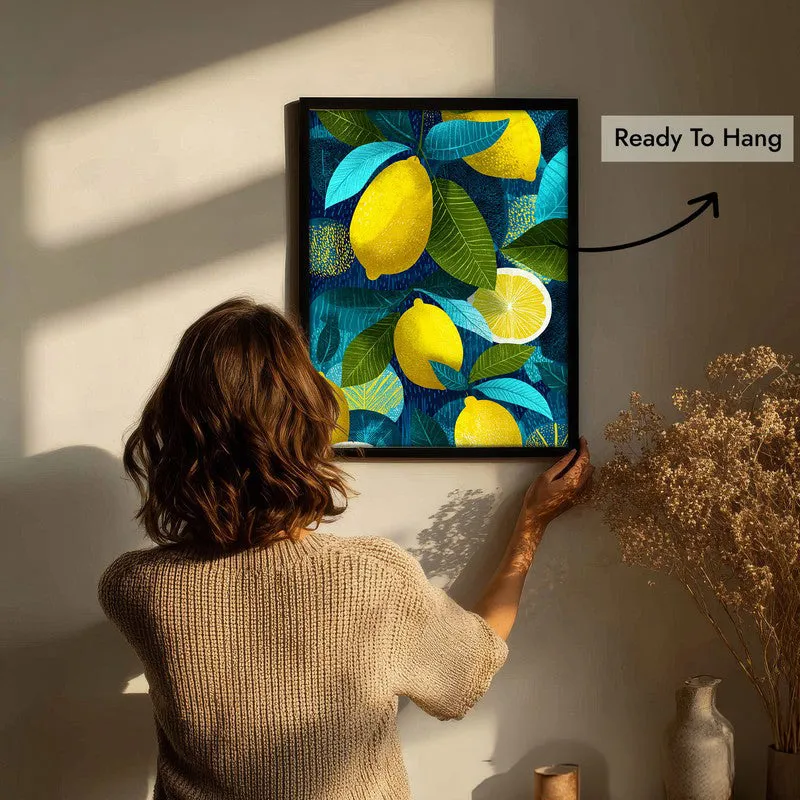 Fresh Picked Canvas Wall Painting - Black Frame media 7