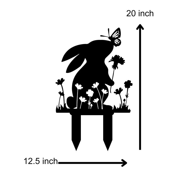 Rabbit Play Garden Stake media 4
