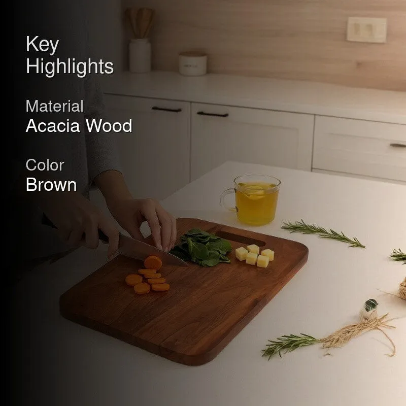 Branorin Boho Acacia Wood Chopping Board media 2