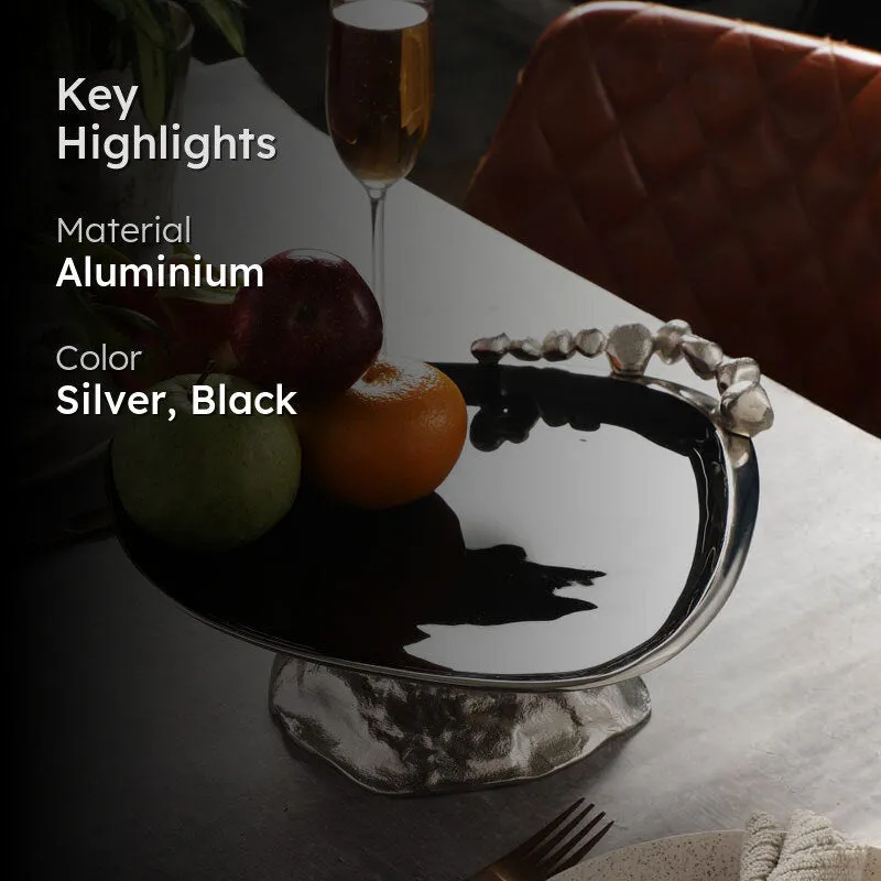 Gush Cake Stand - Silver & Black media 2