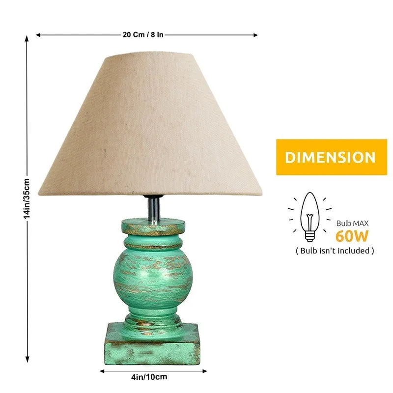 CleanFlare Wooden Table Lamp - Beige media 9