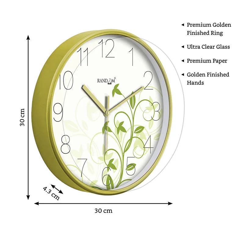 Petite Vines Plastic Analog Wall Clock media 7