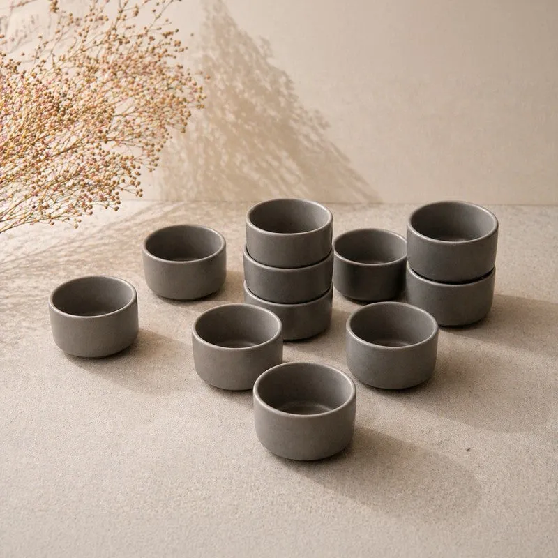 SauceServe Ceramic  Dip Bowl (50 mL Each) - Set of Twelve - 3