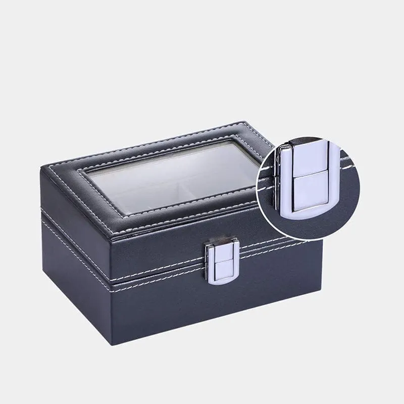 Chrono Safe Trio Faux Leather Watch Storage Box media 9