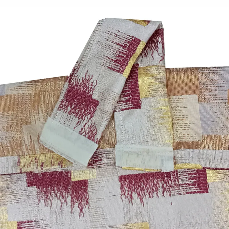 Valerian Abstract Artificial Silk Curtain - Set Of Two media 3