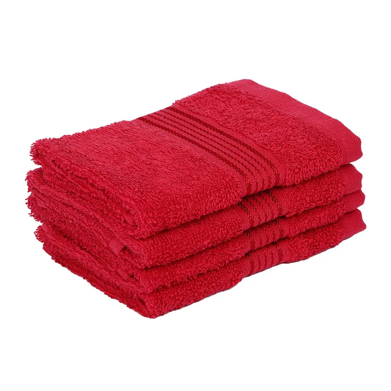 Comfora Bath & Face Towel Set (Red) - Ten Piece Set media 6