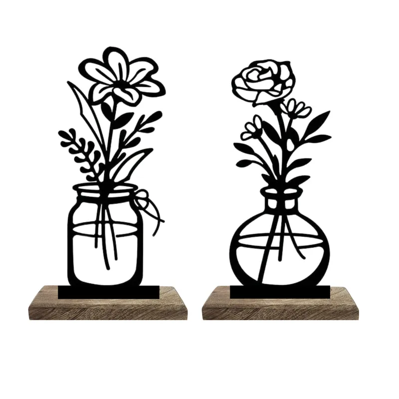 Vase Verre I Showpiece - Set Of Two media 4