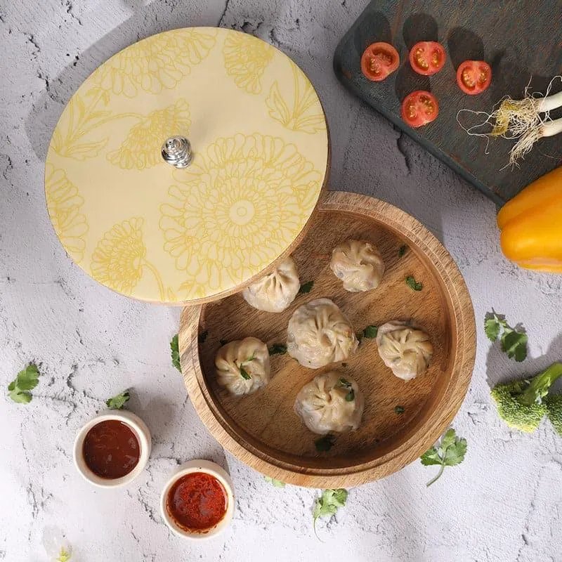 Reva Wooden Roti Box media 1