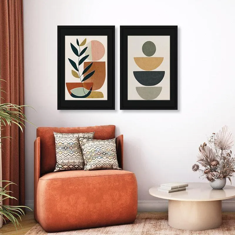 Funky Flora Fusion Wall Art - Set Of Two media 1