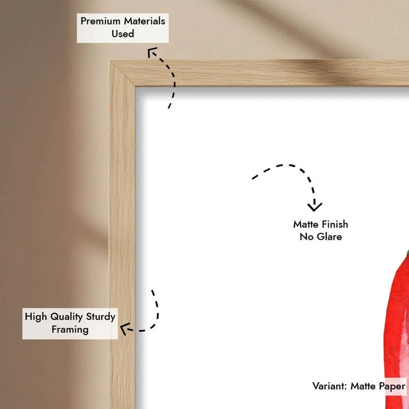 Scarlet Flame Archival Canvas Wall Art - Brown media 8