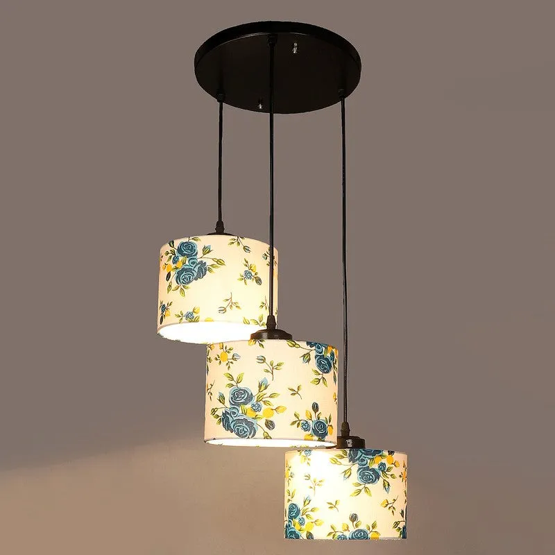 Lumera Drift Metal Ceiling Lamp - White & Blue media 5