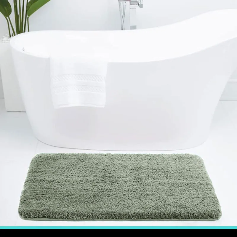 Vegas Luxe Bath Mat - Soft Green media 1