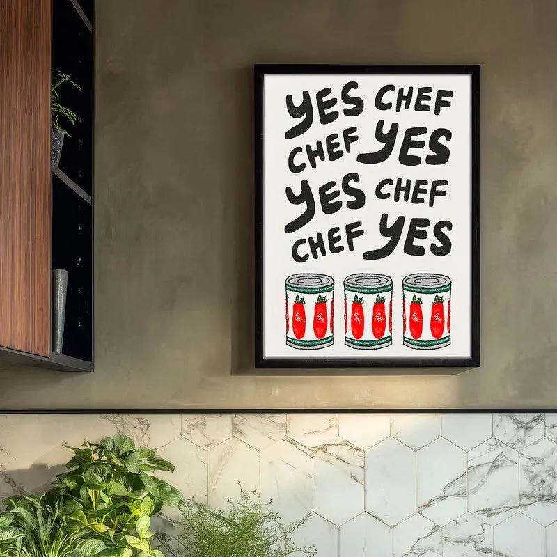ChefAura Archival Canvas Wall Art - Black media 3