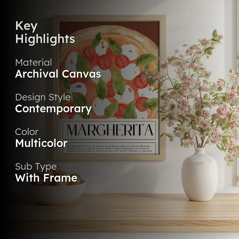 MargheritaPoster Archival Canvas Wall Art - Brown media 2
