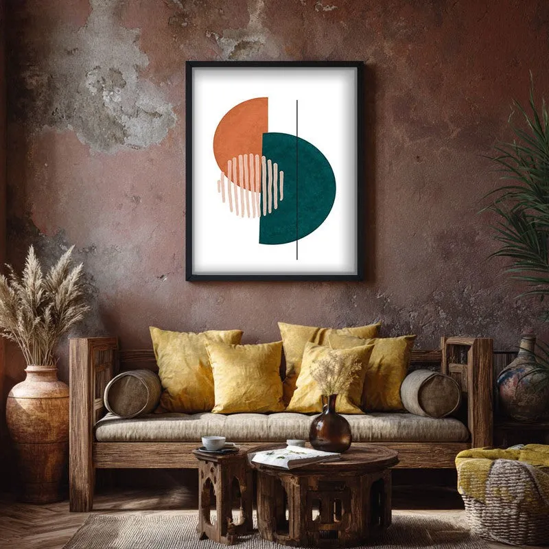 Linear Phase Canvas Wall Painting With Black Frame media 7