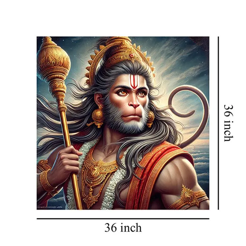 Lord Hanuman Wall Painting media 7