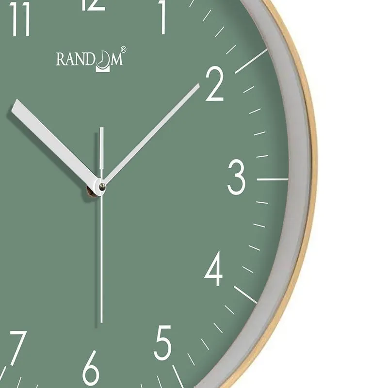 Benot Gold Analog Wall Clock - Green media 6