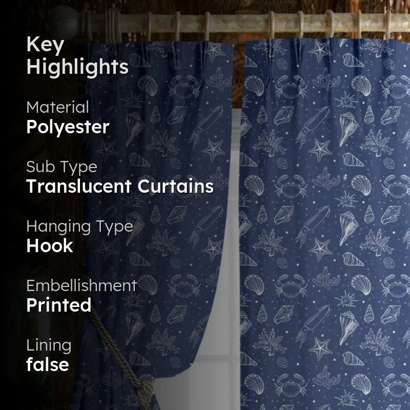 Sea Side Triple Pinch Pleat Medium Width Curtain media 2