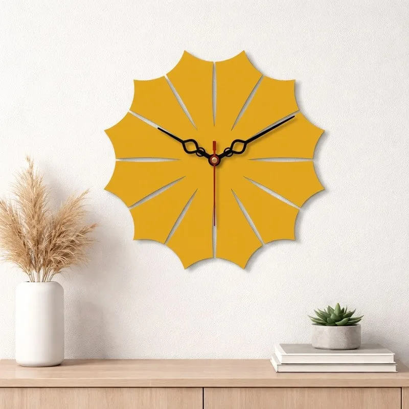 Forest Leaf Wooden Wall Clock media 1