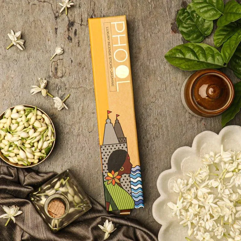 Phool Natural Incense Sticks (Jasmine) - Set Of Forty media 1