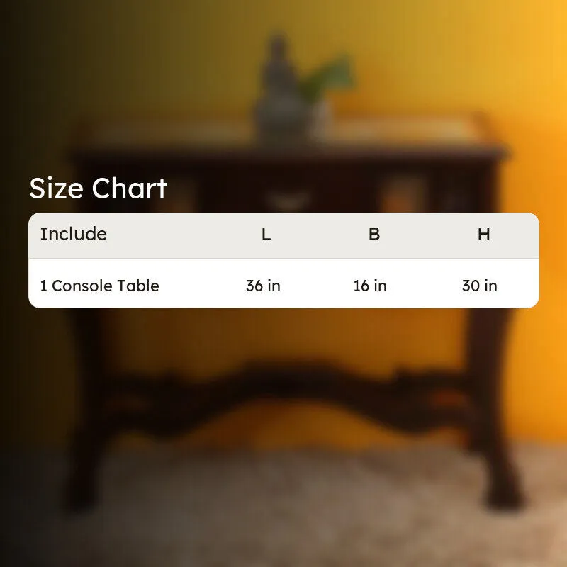 Atar Teak Wood Console Table media 7
