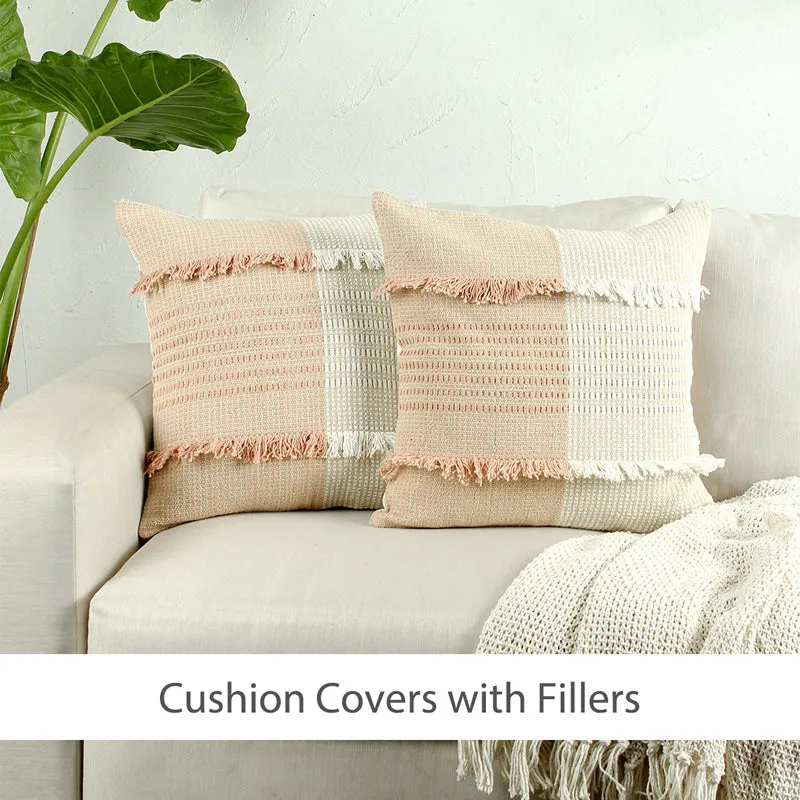 Vivenne Tufted Cushion Cover (Pale Peach) - Set Of Two media 5