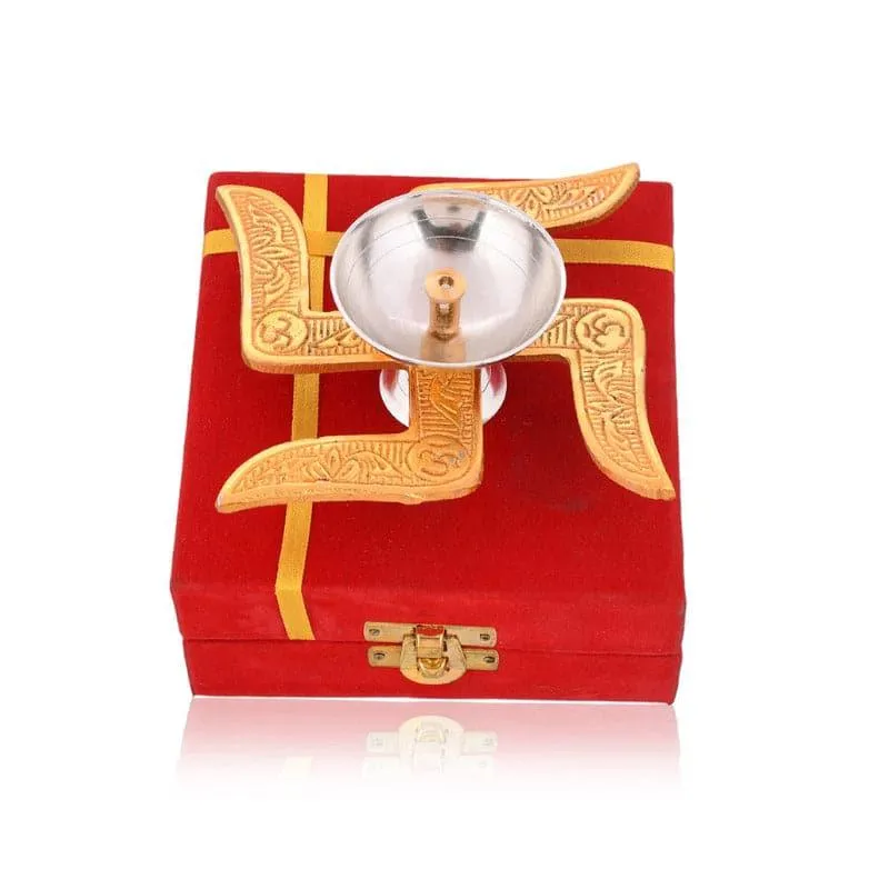 Divine Swastika Diya media 5