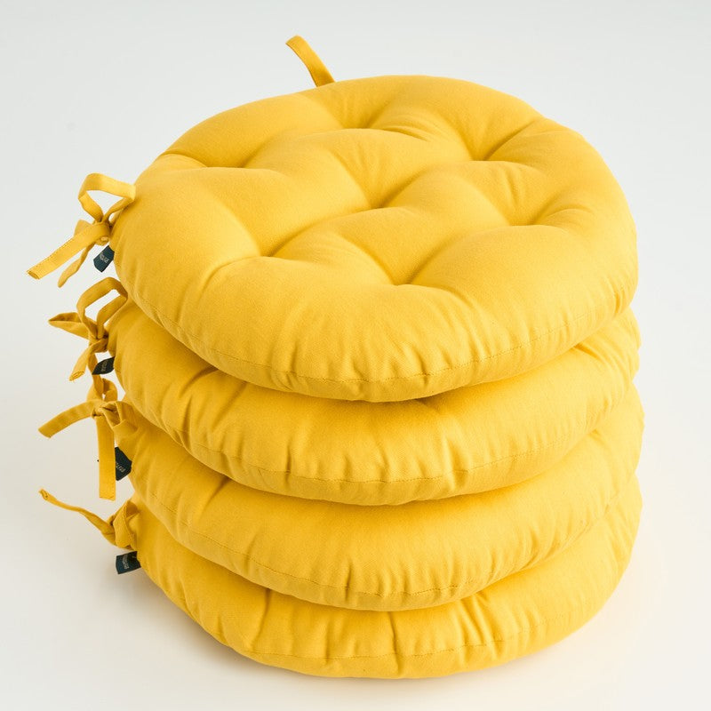 Paylon Chair Pad (Mustard Yellow) - Set Of Four