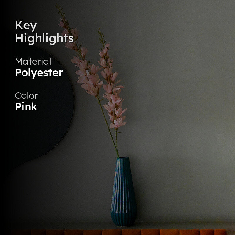 Faux Everlasting Orchid Flower Stick - Light Pink media 2